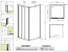 Radaway Treviso DW+S kabina 120x80 szkło przejrzyste 32333-01-01N/32413-01-01N